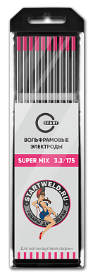 Вольфрамовый электрод SUPER MIX 3,2х175 (розовый) WE32175