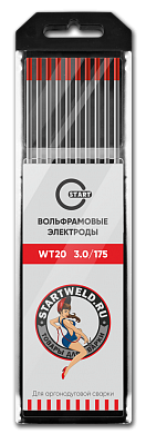 Вольфрамовый электрод WT 20 3,0х175 (красный) WT2030175